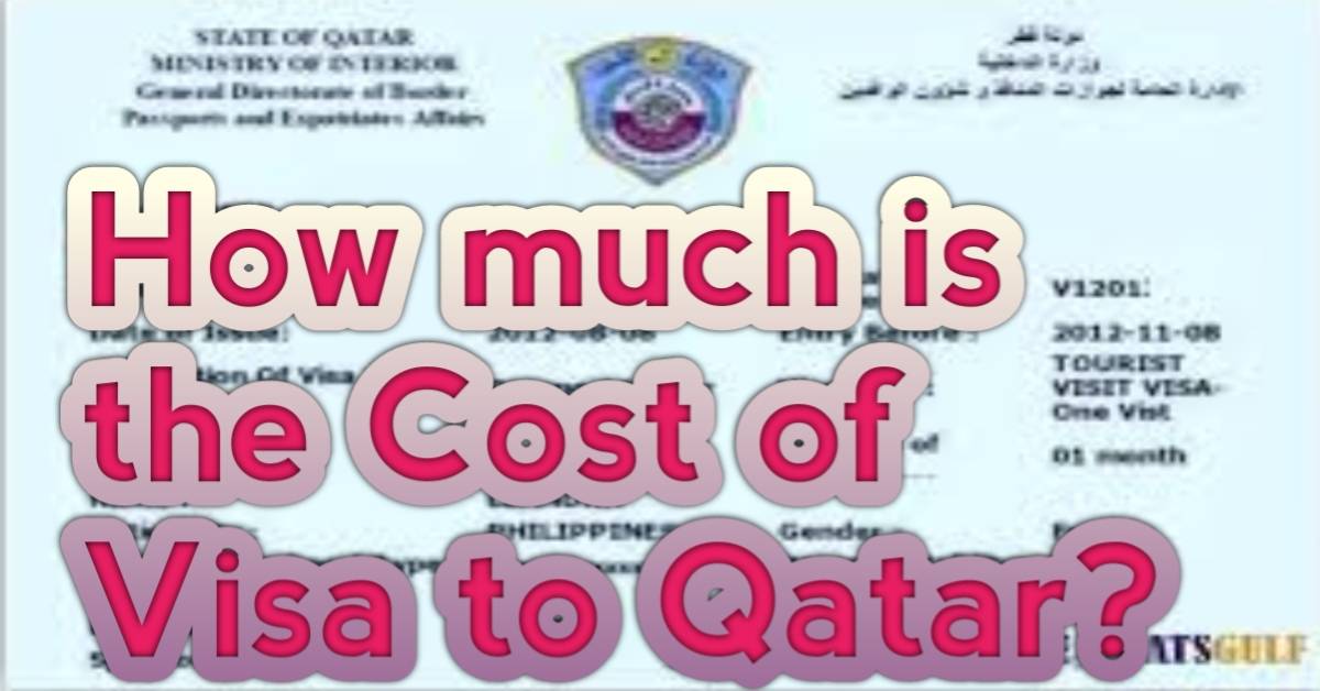 how much qatar visit visa cost