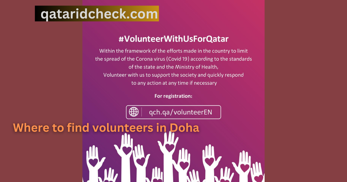 volunteers in Doha