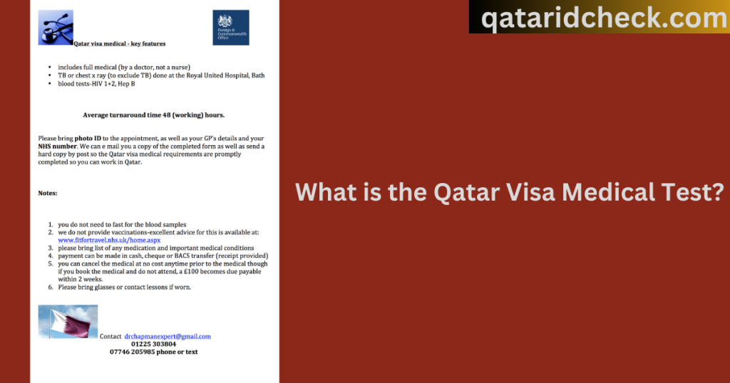 Qatar work visa medical test