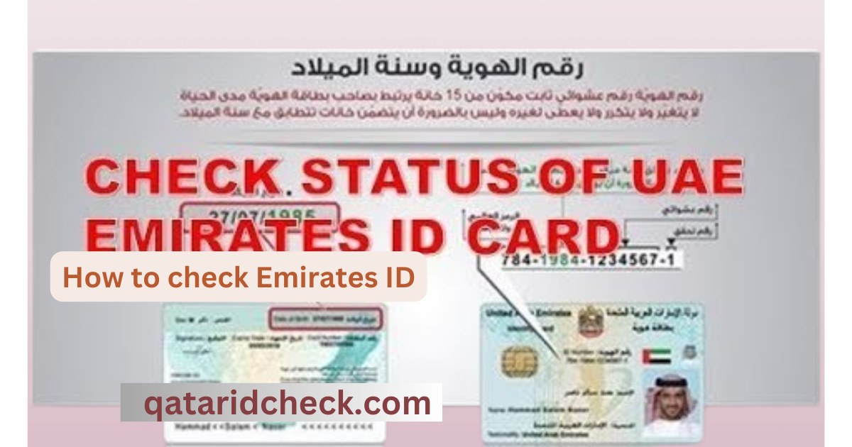 How to check Emirates ID