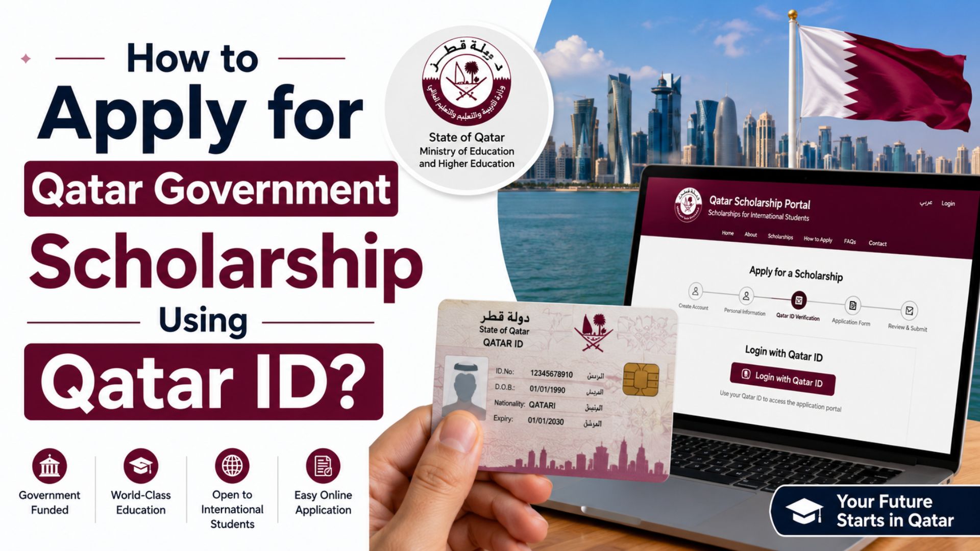 How to Apply for Qatar Government Scholarship Using Qatar ID?